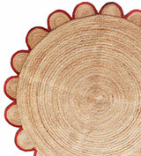 White Beige Jute Braided Round Rugfor Living Room – Living handmade by LoomifyHome