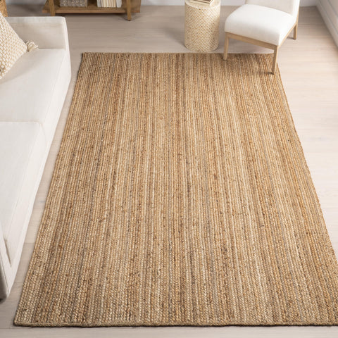 White Beige Jute Braided Stair Runnerfor Living Room – Farmhouse handmade by LoomifyHome