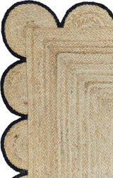 Beige Jute Braided Runner Rugfor Living Room – 4x8 handmade by LoomifyHome