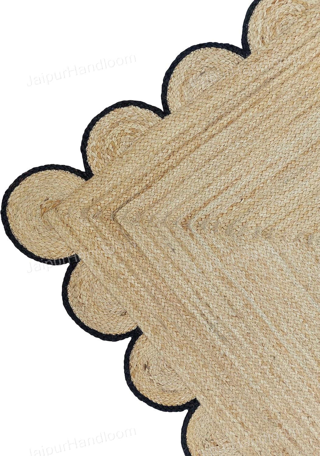 Beige Jute Braided Runner Rugfor Living Room – 4x8 handmade by LoomifyHome