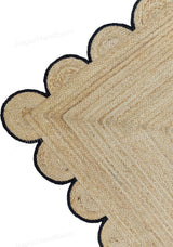 Beige Jute Braided Runner Rugfor Living Room – 4x8 handmade by LoomifyHome