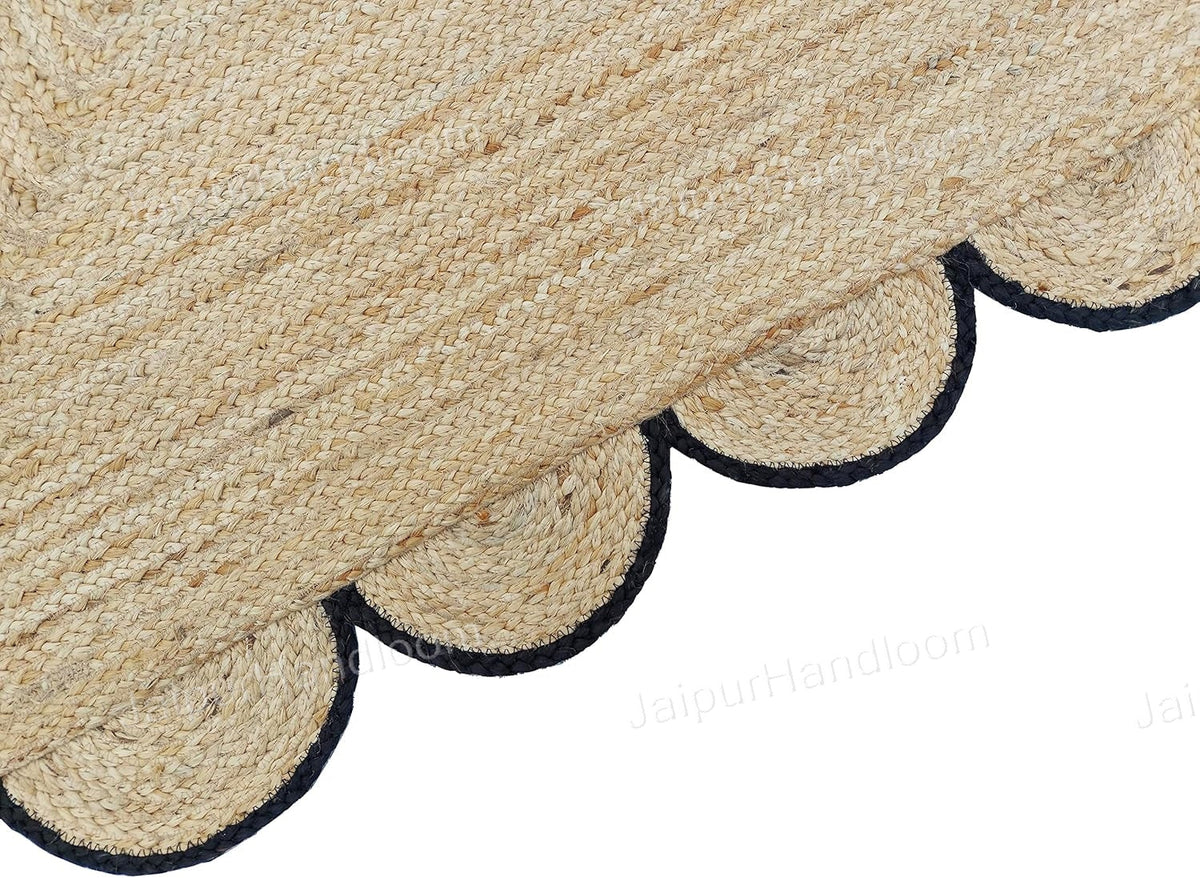 Beige Jute Braided Runner Rugfor Living Room – 4x8 handmade by LoomifyHome