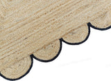 Beige Jute Braided Runner Rugfor Living Room – 4x8 handmade by LoomifyHome