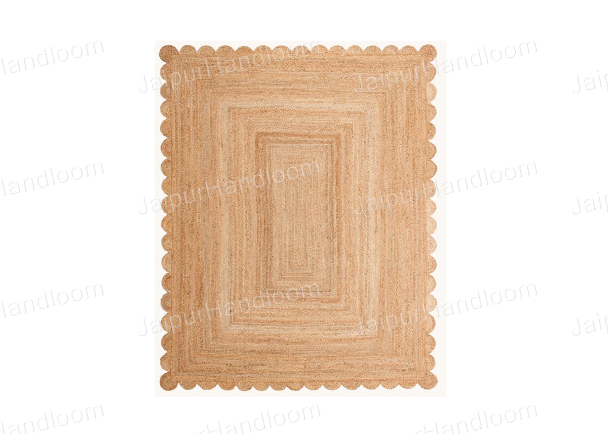 Beige Jute Braided Doormatfor Living Room – 10x14 handmade by LoomifyHome
