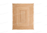 Beige Jute Braided Doormatfor Living Room – 10x14 handmade by LoomifyHome