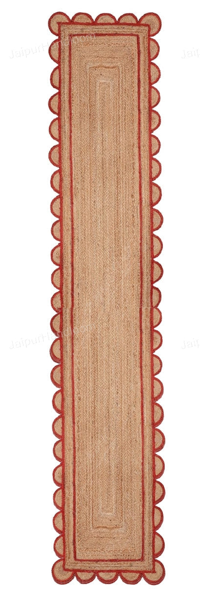 Beige Jute Braided Runner Rugfor Living Room – 5 x 8 handmade by LoomifyHome