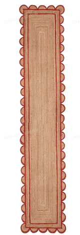 Beige Jute Braided Runner Rugfor Living Room – 5 x 8 handmade by LoomifyHome