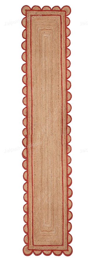 Beige Jute Braided Runner Rugfor Living Room – 5 x 8 handmade by LoomifyHome