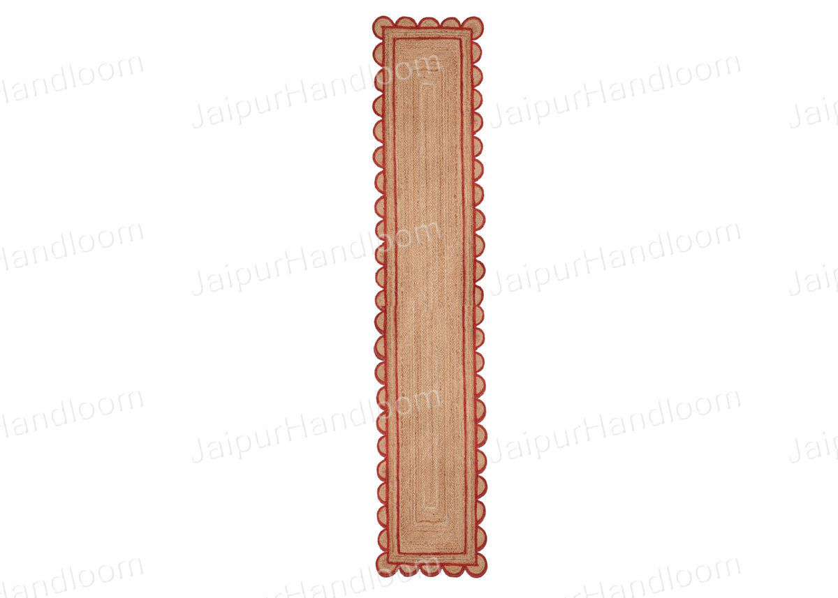 Beige Jute Braided Runner Rugfor Living Room – 5 x 8 handmade by LoomifyHome