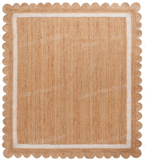 Beige Jute Braided Doormatfor Living Room – 3 x 4 handmade by LoomifyHome