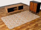 White Beige Jute Braided Runner Rugfor Living Room – Geometric handmade by LoomifyHome