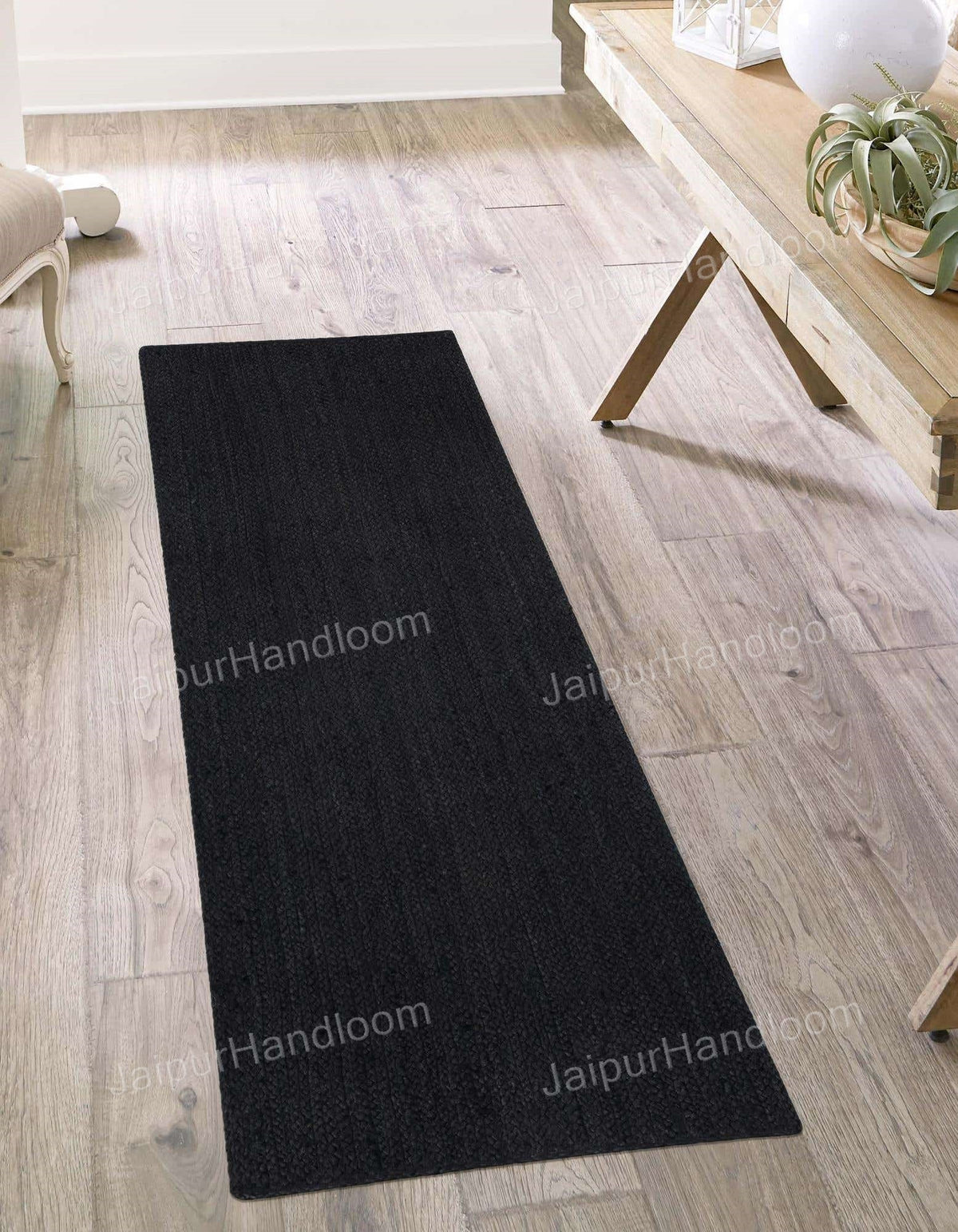 Beige Jute Braided Area Rugfor Living Room – Bohemian handmade by LoomifyHome