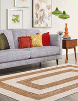 Beige Jute Braided Doormatfor Living Room – Farmhouse handmade by LoomifyHome