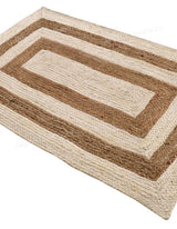 Beige Jute Braided Doormatfor Living Room – Farmhouse handmade by LoomifyHome