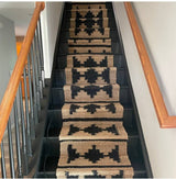 Beige Jute Braided Stair Runnerfor Living Room – 9 x 12 handmade by LoomifyHome