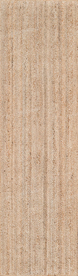 Beige Jute Braided Stair Runnerfor Living Room – 5x24 handmade by LoomifyHome
