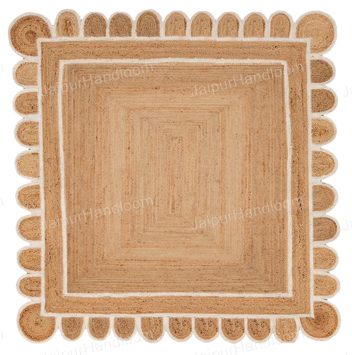Beige Jute Braided Runner Rugfor Living Room – 3x30 handmade by LoomifyHome
