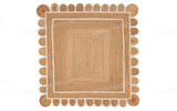 Beige Jute Braided Runner Rugfor Living Room – 3x30 handmade by LoomifyHome