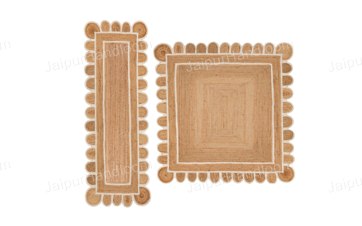 Beige Jute Braided Runner Rugfor Living Room – 3x30 handmade by LoomifyHome