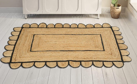 Beige Jute Braided Doormatfor Living Room – 2 x 3 handmade by LoomifyHome