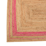 White Beige Jute Braided Stair Runnerfor Living Room handmade by LoomifyHome