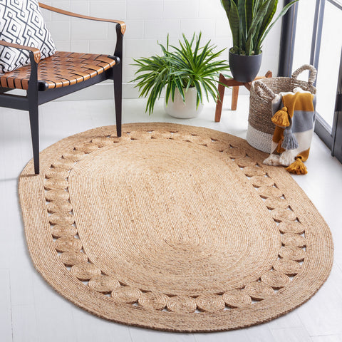 Multicolor Jute Braided Oval Rugfor Living Room – 24 x 36 handmade by LoomifyHome