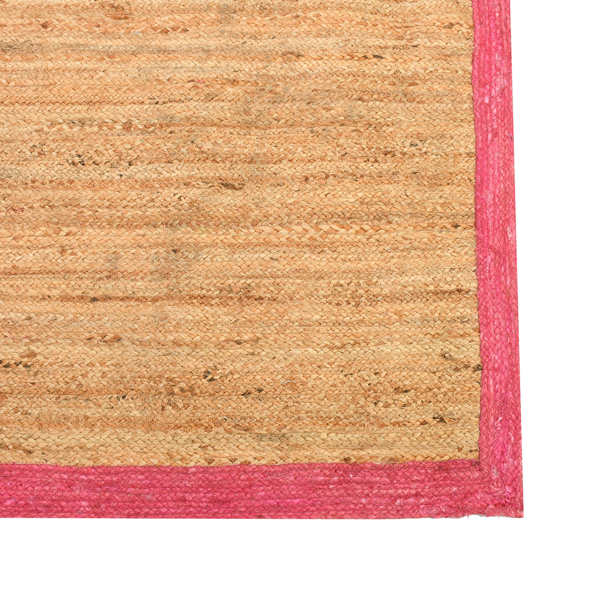 White Beige Jute Braided Runner Rugfor Living Room – 48 x 72 handmade by LoomifyHome