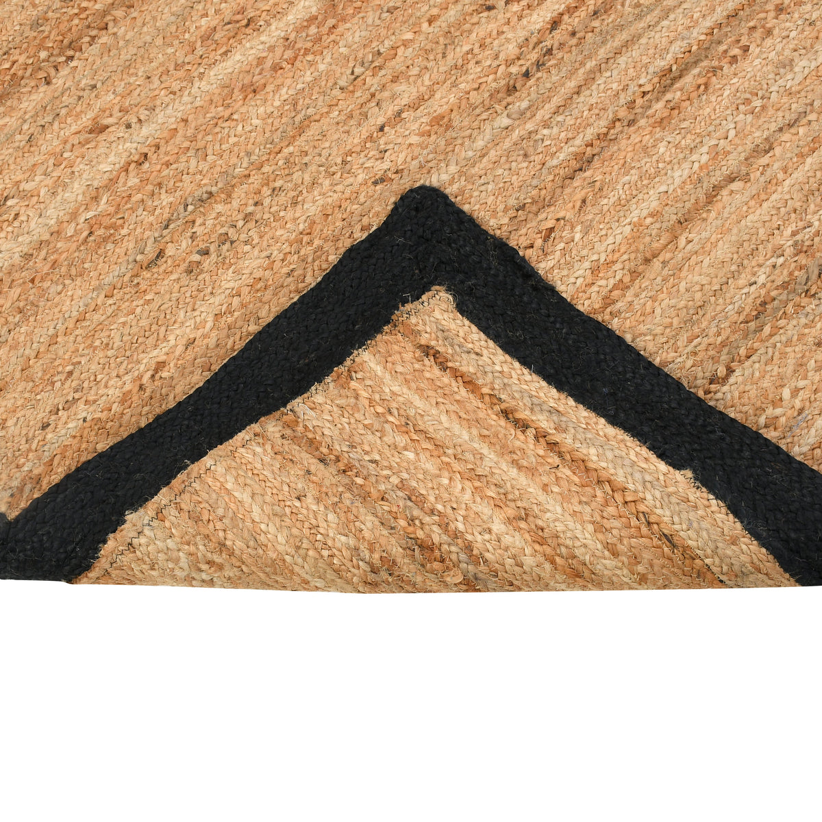 White Beige Jute Braided Runner Rugfor Living Room – 4 x 6 handmade by LoomifyHome