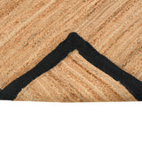 White Beige Jute Braided Runner Rugfor Living Room – 4 x 6 handmade by LoomifyHome