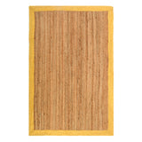 White Beige Jute Braided Runner Rugfor Living Room – 4 x 5 handmade by LoomifyHome