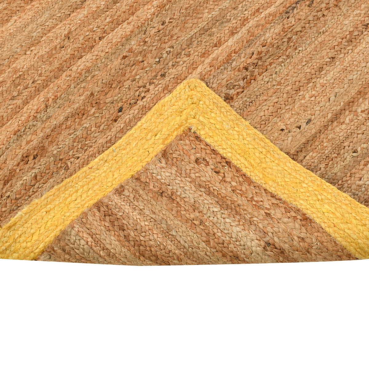 White Beige Jute Braided Runner Rugfor Living Room – 4 x 5 handmade by LoomifyHome