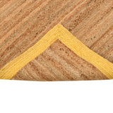 White Beige Jute Braided Runner Rugfor Living Room – 4 x 5 handmade by LoomifyHome