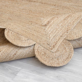 Beige Jute Braided Runner Rugfor Living Room – 12 x 15 handmade by LoomifyHome
