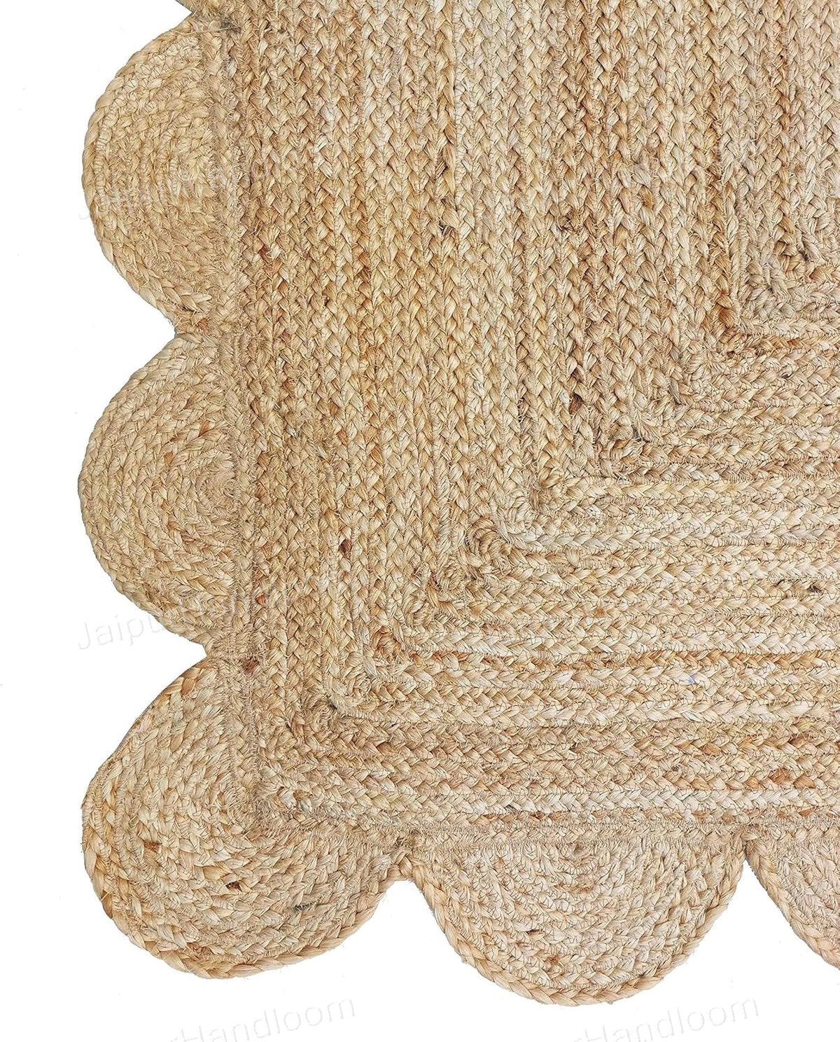 Beige Jute Braided Runner Rugfor Living Room – 12 x 15 handmade by LoomifyHome