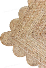 Beige Jute Braided Runner Rugfor Living Room – 12 x 15 handmade by LoomifyHome