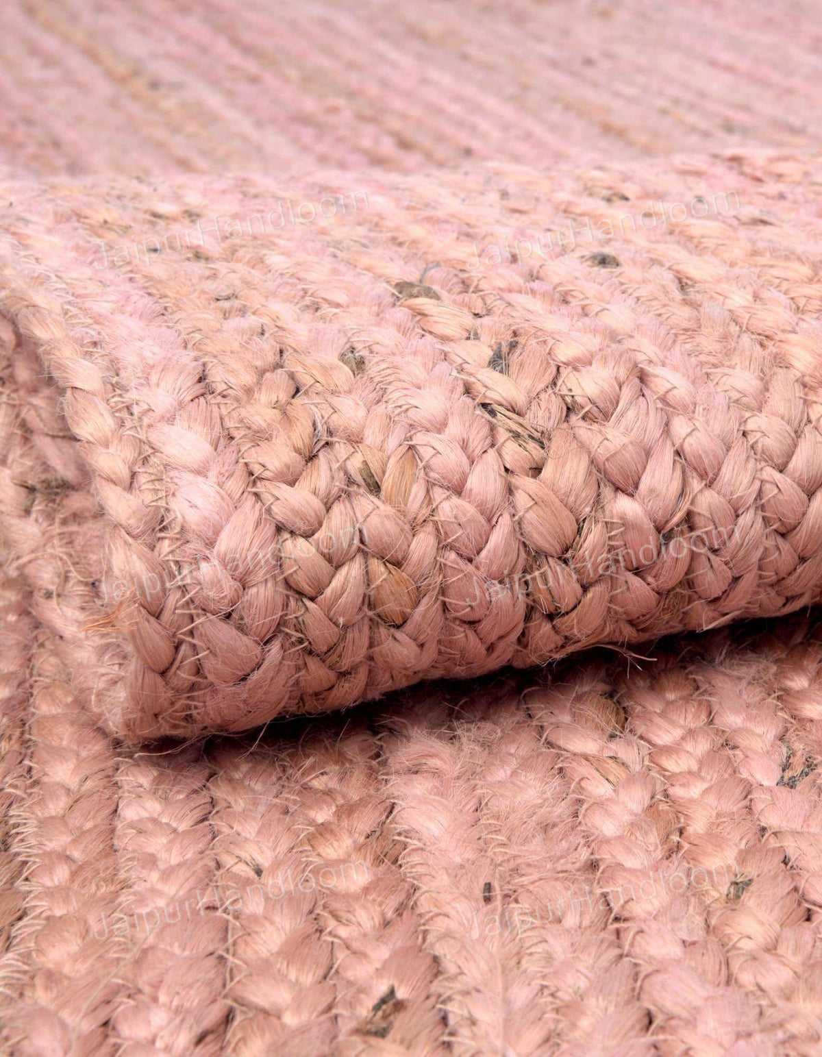 Beige Jute Braided Runner Rugfor Living Room – 6 x 8 handmade by LoomifyHome
