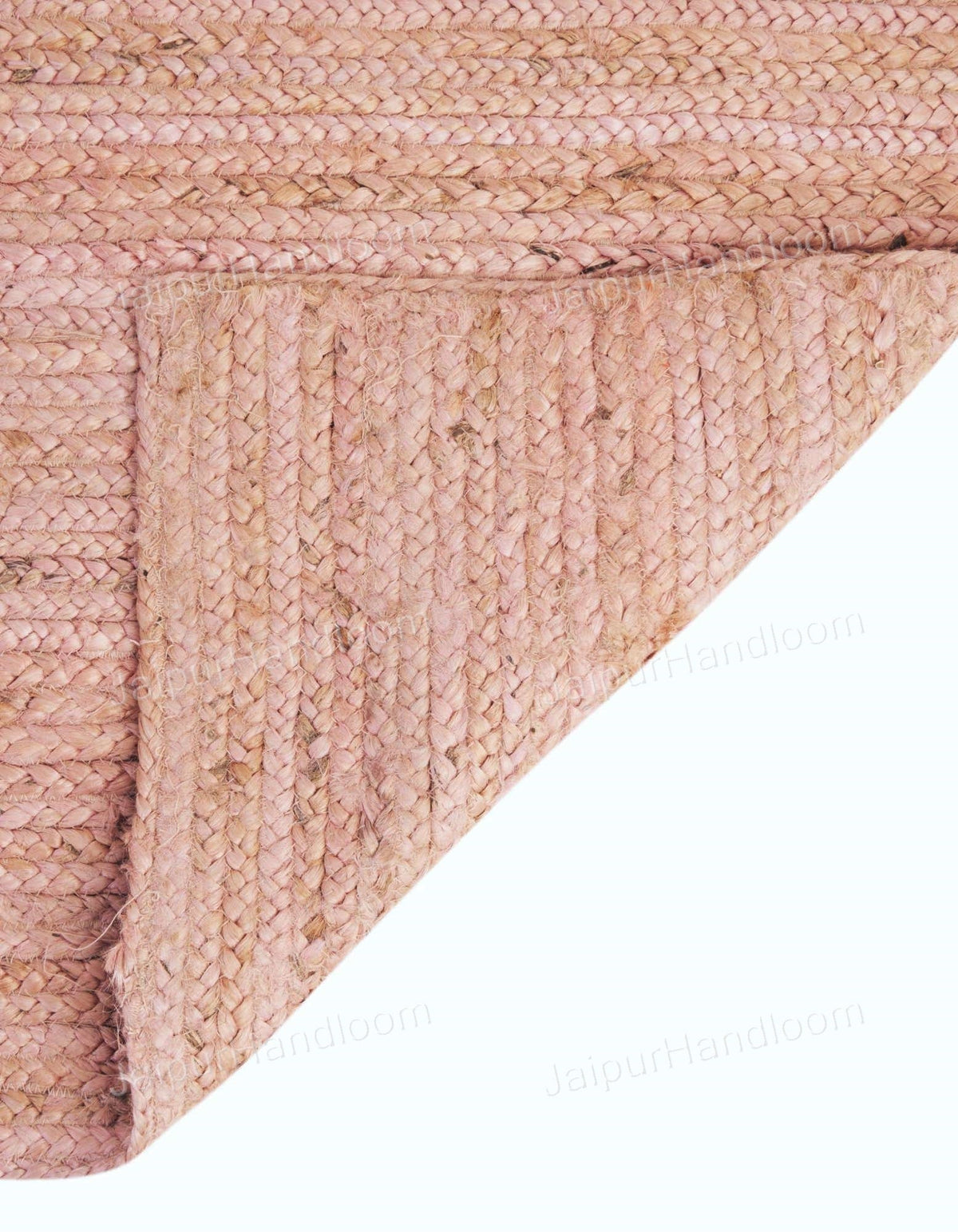 Beige Jute Braided Runner Rugfor Living Room – 6 x 8 handmade by LoomifyHome