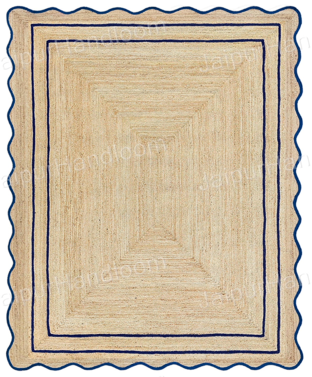 Beige Jute Braided Doormatfor Living Room – 36 x 48 handmade by LoomifyHome