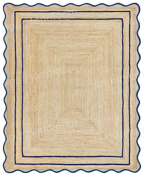 Beige Jute Braided Doormatfor Living Room – 36 x 48 handmade by LoomifyHome