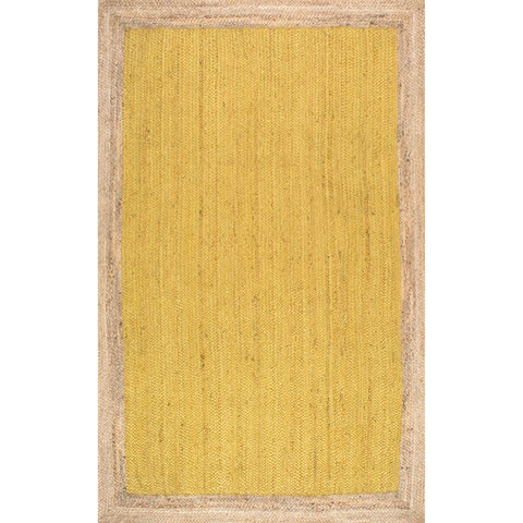 Beige Blue Jute Braided Runner Rugfor Living Room – 60 x 84 handmade by LoomifyHome