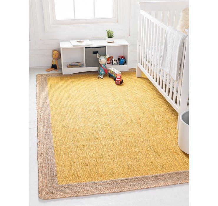 Beige Blue Jute Braided Runner Rugfor Living Room – 60 x 84 handmade by LoomifyHome