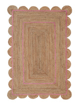 Beige Blue Jute Braided Runner Rugfor Living Room – Bedroom Ready handmade by LoomifyHome