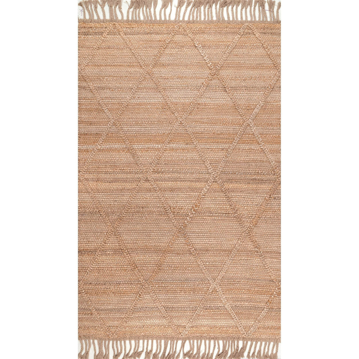 Beige Blue Jute Braided Runner Rugfor Living Room – Runner handmade by LoomifyHome