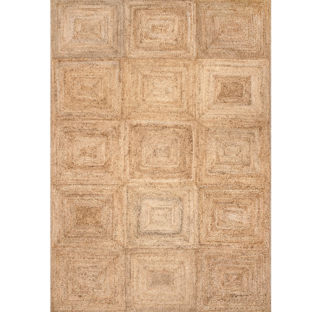 White Beige Jute Braided Area Rugfor Living Room – Farmhouse handmade by LoomifyHome