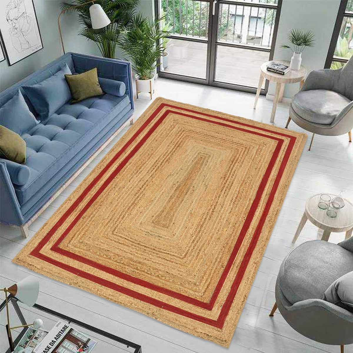 White Beige Jute Braided Runner Rugfor Living Room – Farmhouse handmade by LoomifyHome