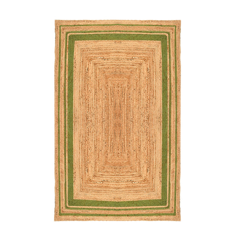 White Beige Jute Braided Area Rugfor Living Room – Bohemian handmade by LoomifyHome