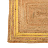 White Beige Jute Braided Area Rugfor Living Room – Scalloped handmade by LoomifyHome