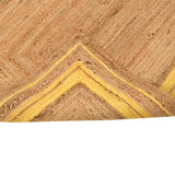 White Beige Jute Braided Area Rugfor Living Room – Scalloped handmade by LoomifyHome