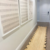 Beige Jute Braided Runner Rugfor Living Room – 3 x 5 handmade by LoomifyHome