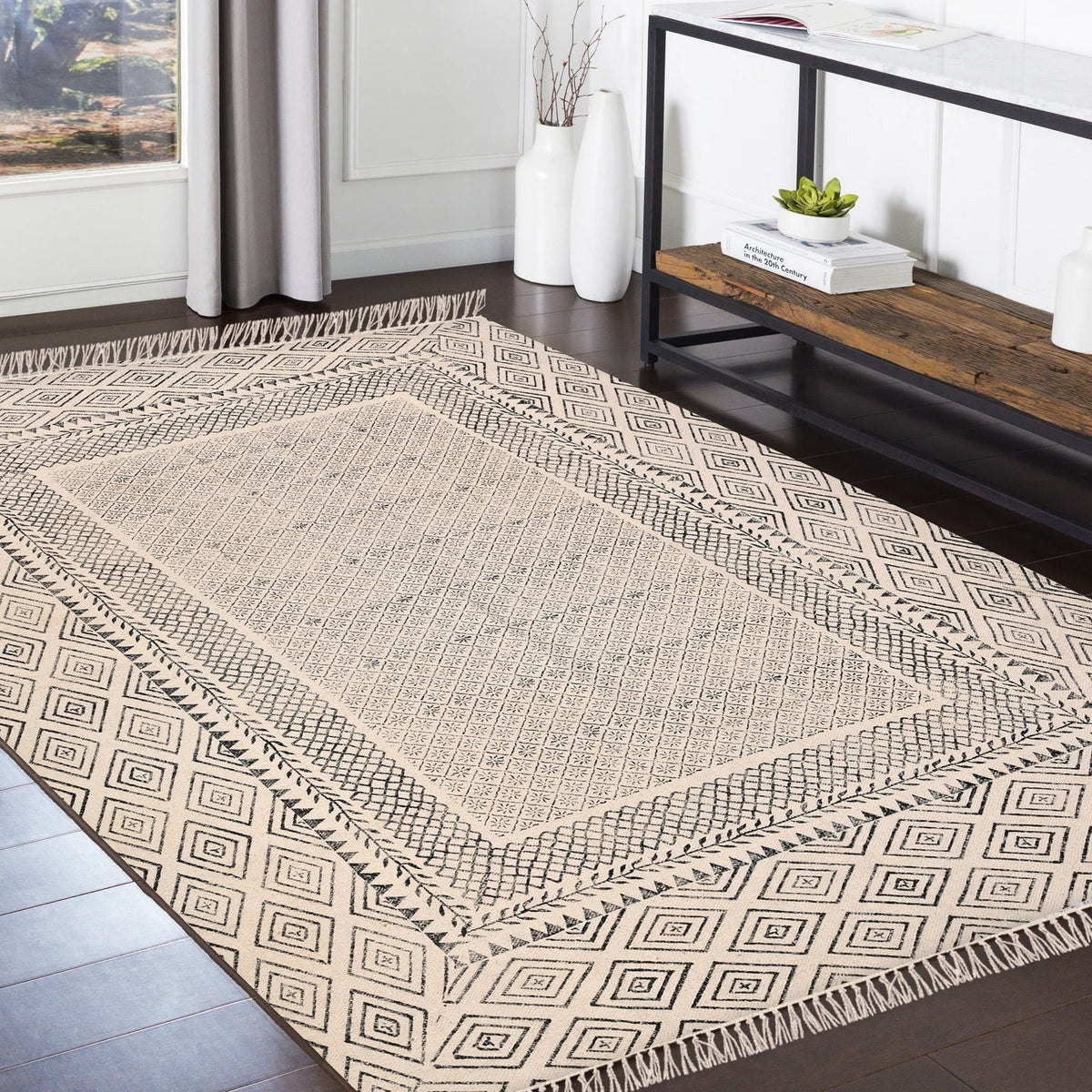Jute Braided Area Rugfor Living Room – Bedroom Ready handmade by LoomifyHome